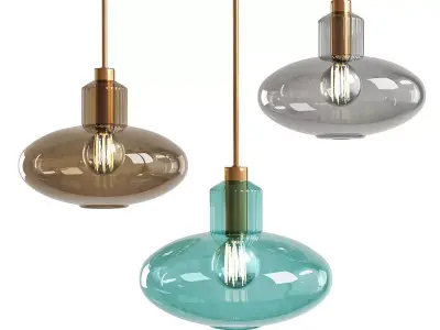 FEN GLASS RETRO 2 Low-poly 3D model