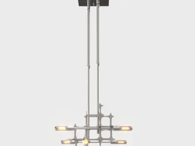 Grid Pendant PBR 3D model