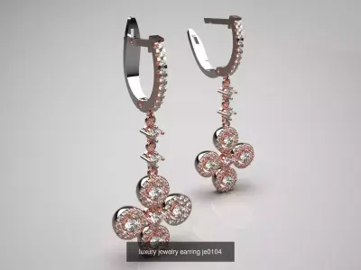 Secure and Stylish stl 3d printable jewelry Earrings Collection 3D Model Pack