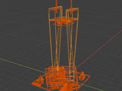 Future twist building 32  3D model