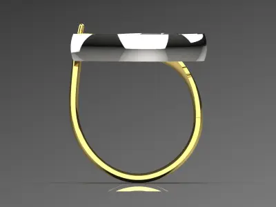 minimal gold ring gr0125 3D print model
