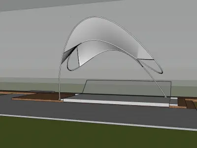 Road Side Shade 3D model