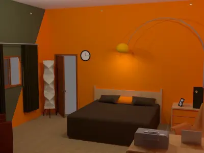 Model bedroom 3D model