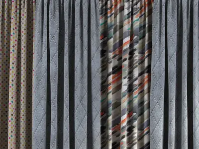 Curtain Set 84 3D model