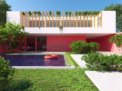 exterior villa 3D model