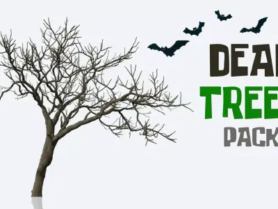 Dead Trees Pack 3D model