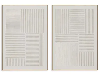 Abstract Painting Frame set 3D model 465
