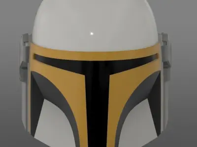 THE MANDALORIAN HELMET CUSTOM 3D print model