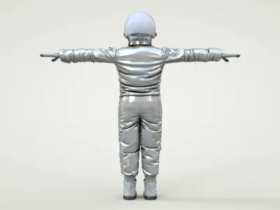 Spacesuit Astronaut Rigged Character - Astronauta Traje Espacial Low-poly 3D model
