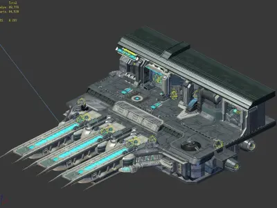 Space-terminal-spaceship 32 3D model