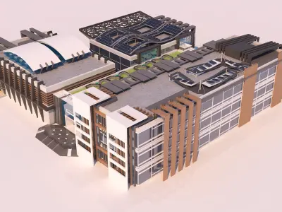 0033 - Art Center - 2021 - 01 - Design 02 - 2D Plans - 3D Files 3D model