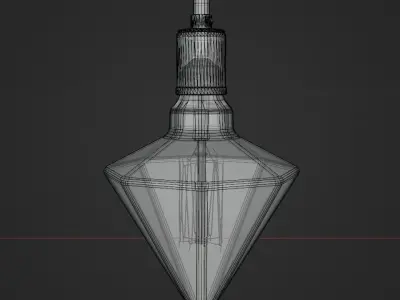 Edison Lightbulb Diamond Shaped  3D model