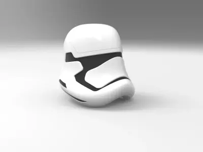 Nurbs New Order Stormtrooper Helmet 3D model