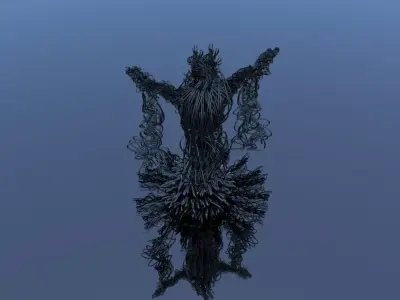 Robot Cyborg Game Caracter Sci Fi  3D model