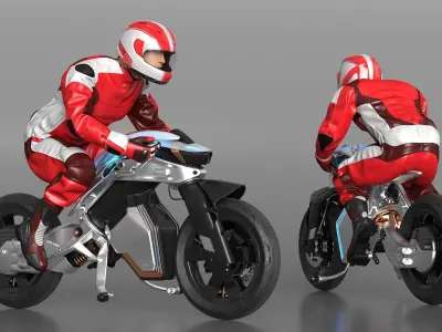  Yamaha MOTOROiD 2 Motorcycle with Biker 