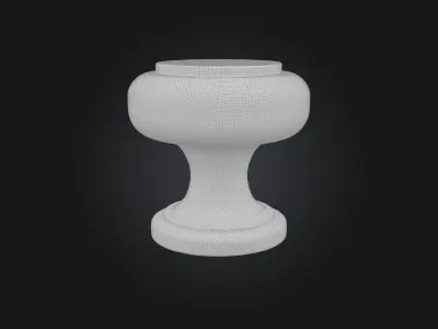 Rusted Door Knob Low-poly 3D model