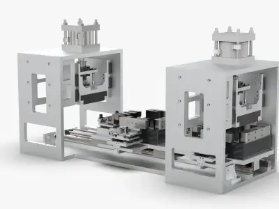 Automatic Square Battery Size Measuring Machine 3D model