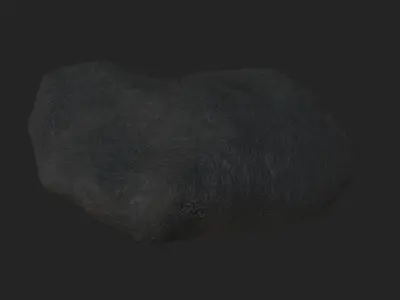 Stone PBR 5 rock Low-poly 3D model