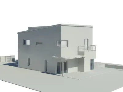 Family house Free 3D model