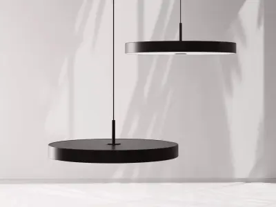 Umage Asteria Ceiling Lamp Black 3D model