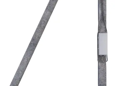 Concrete power line pole - 3 3D model