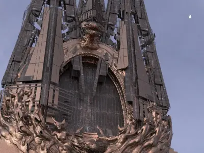 Dragon Tower Gateway 2 3D model