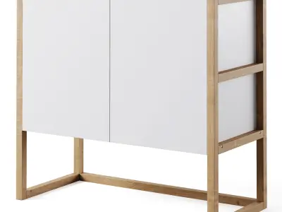 Sideboard with doors Compo LA REDOUTE 3D model