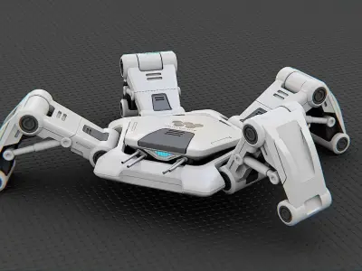 SPIDER BOT-XB-500 RIGGED 3D model
