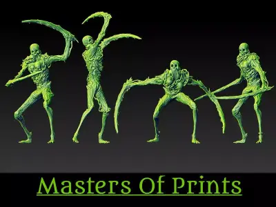 Undead reapers vol1 4 models 3D print  3D print model