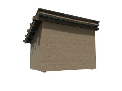 Barnyard Building Low-poly 3D model