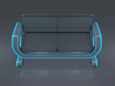 Sci fi Sofa 3D model