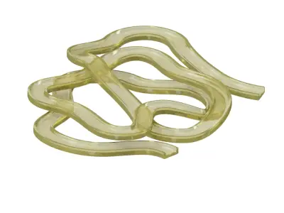 Transparent Premium Curvy Roadway 3D model