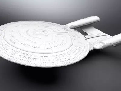 Enterprise D scale model 3D print model