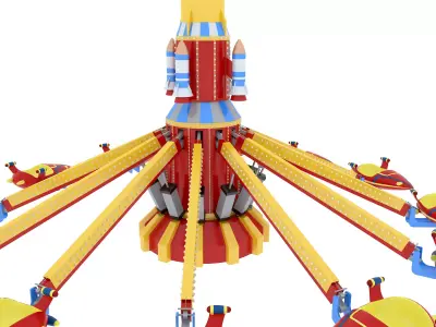 Rocket Carousel 3D model