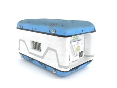 Sci-Fi Box Case Crate 3D model 3D model