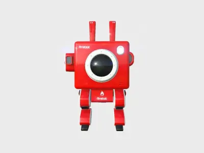 Robot C9 Firebot - Sentinel Character SciFi Design Low-poly 3D model