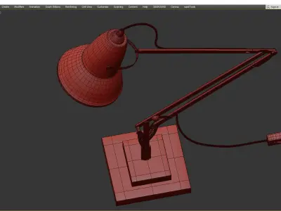 ANGLEPOISE ORIGINAL BRASS DESK LAMP Low-poly 3D model