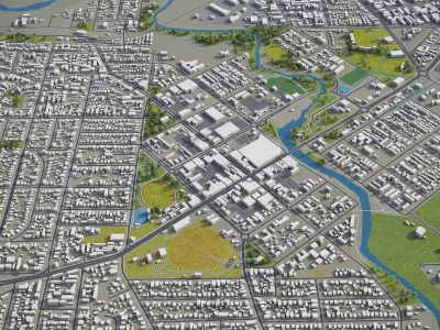 Queanbeyan Low-poly 3D model