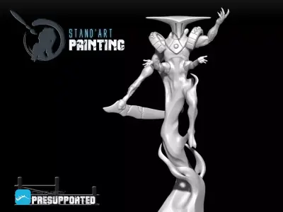 Aeteris stamp art painting - demon 3D model