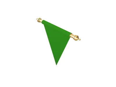 Pennant V2 005 Low-poly 3D model
