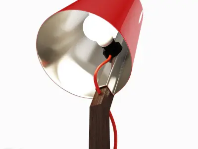 Fujiya floor and desk lamp by DareStudio 3D model