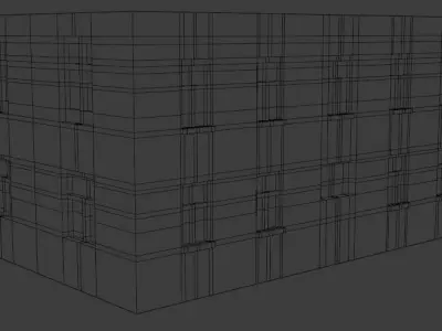 Old house Low-poly 3D model 12
