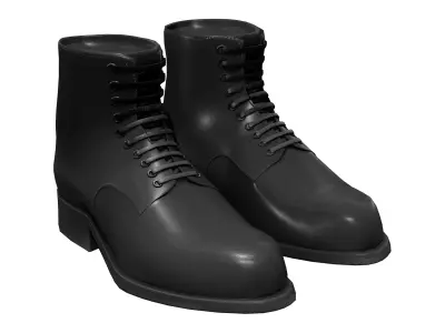Mens Regency Shoes Low-poly 3D model