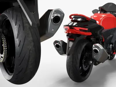  Aerodynamic Fairing Sport Motorcycle Red 