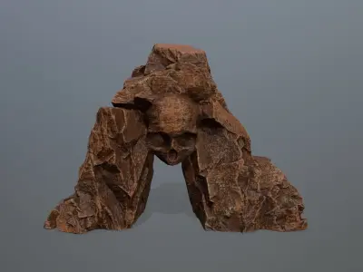 Skull Cave Low-poly 3D model