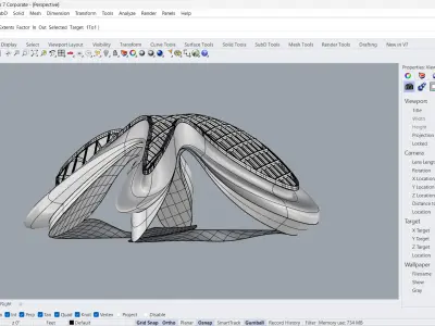 Parametric Pavilion Architecture 3D model