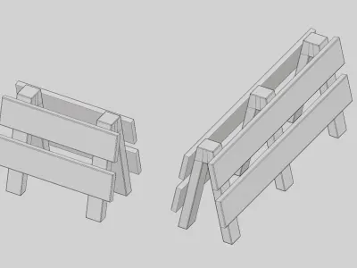 street element cartoon pack 3D model