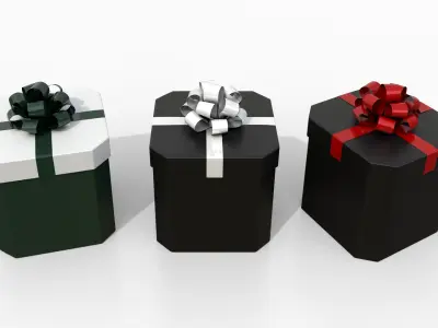  Gift Boxes - Signature Styles with Fixed Ribbon Rosette 