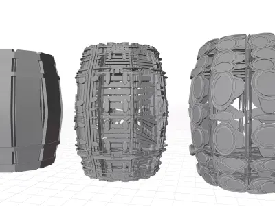 Big Cyberpunk Environment Asset Pack more 100 Models Low-poly 3D model