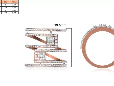 Ladies-Elegant Stone Rings For Womens 140 3D print model